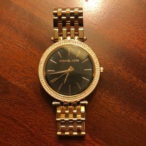 Michael Kors Rose Gold Watch w/ Black Face